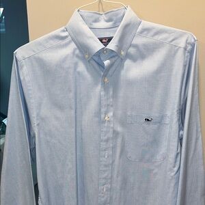Vineyard Vines Men's Blue Botton Down Shirt